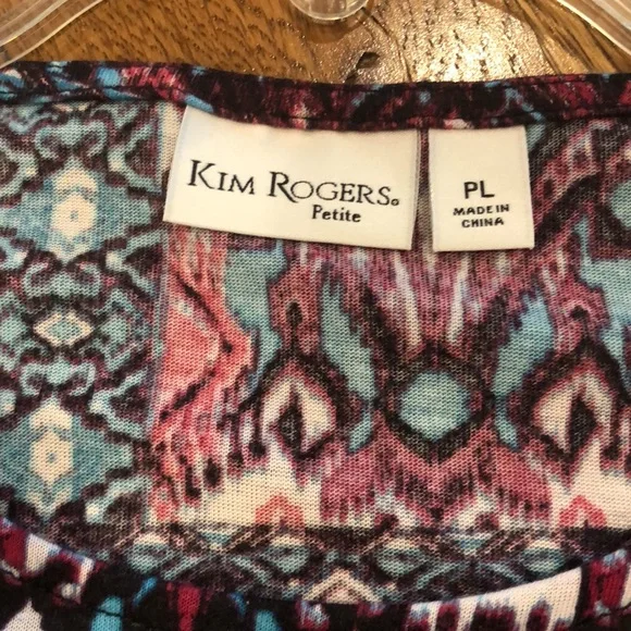 Kim Rogers 3/4 Sleeve Top. New - Picture 5 of 16